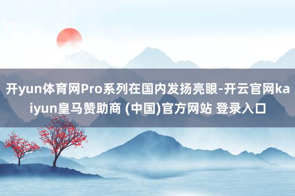 開yun體育網Pro系列在國內發揚亮眼-開云官網kaiyun皇馬贊助商 (中國)官方網站 登錄入口